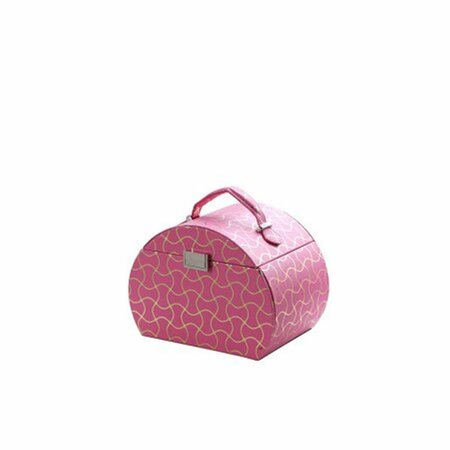 ORE FURNITURE 6.8 in. Travel Jewlery Case, Hot Pink YMB-1803